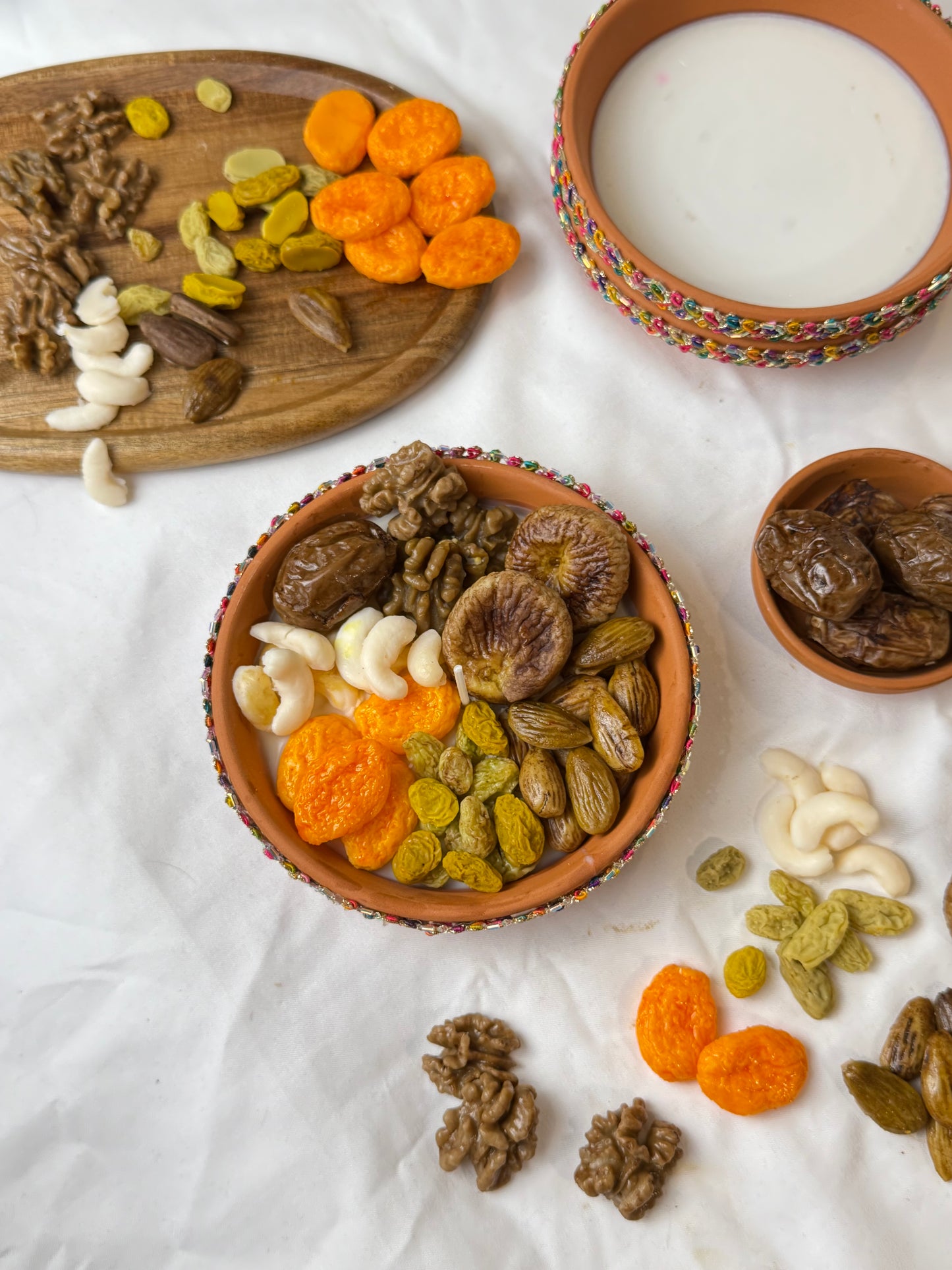Dryfruit candle