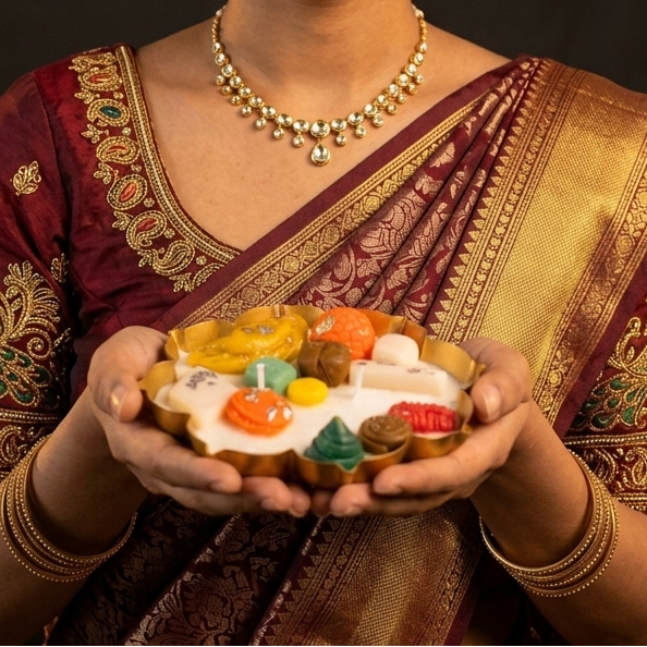 Mini Mithai urli candle