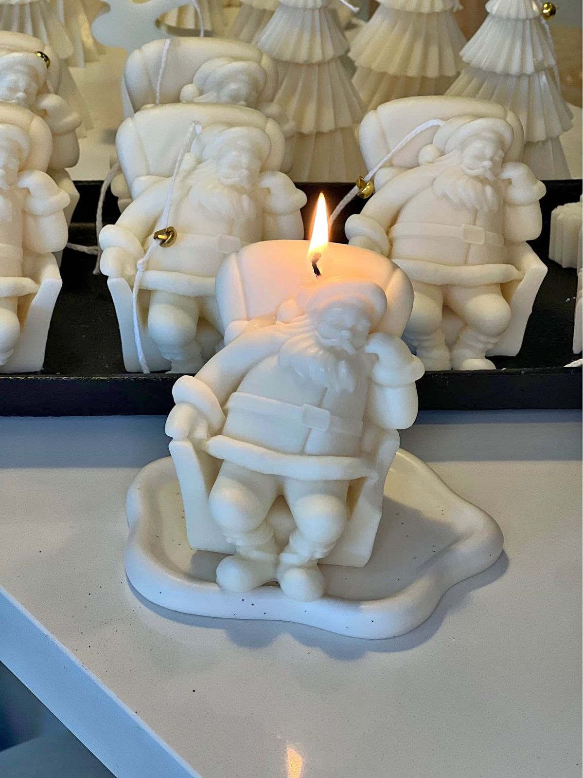 Christmas Santa Candle