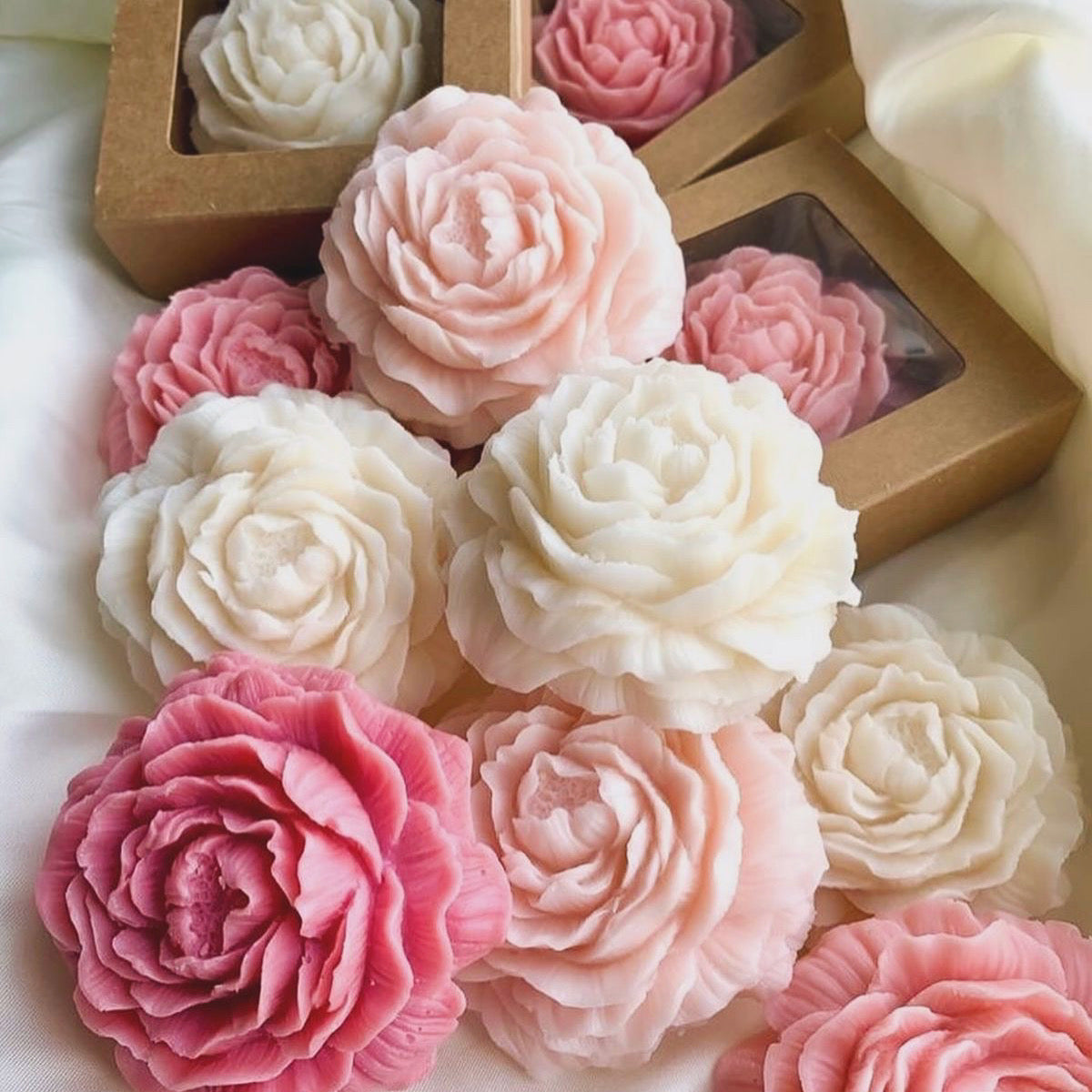 Peony candle