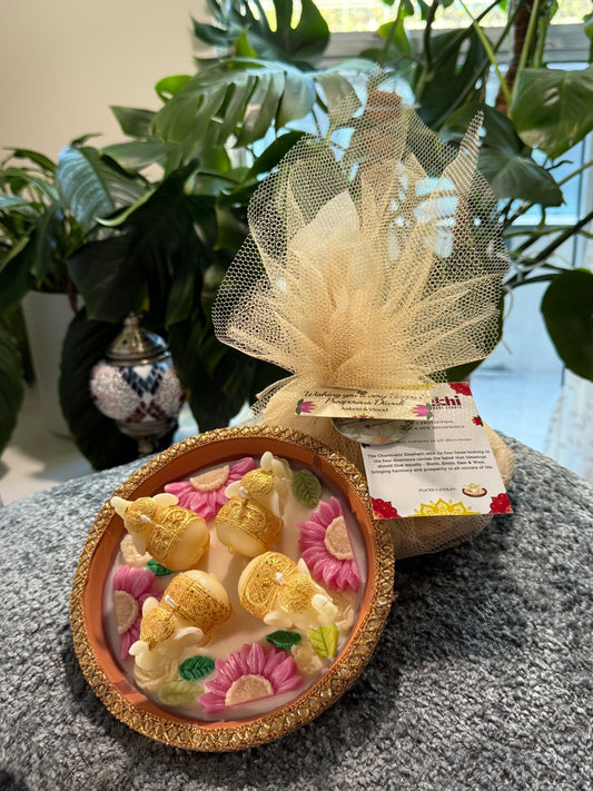 Charmukhi Elephant Diya Candle