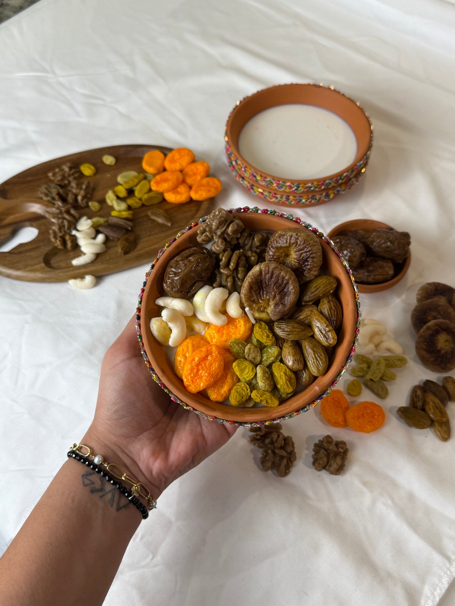 Dryfruit candle