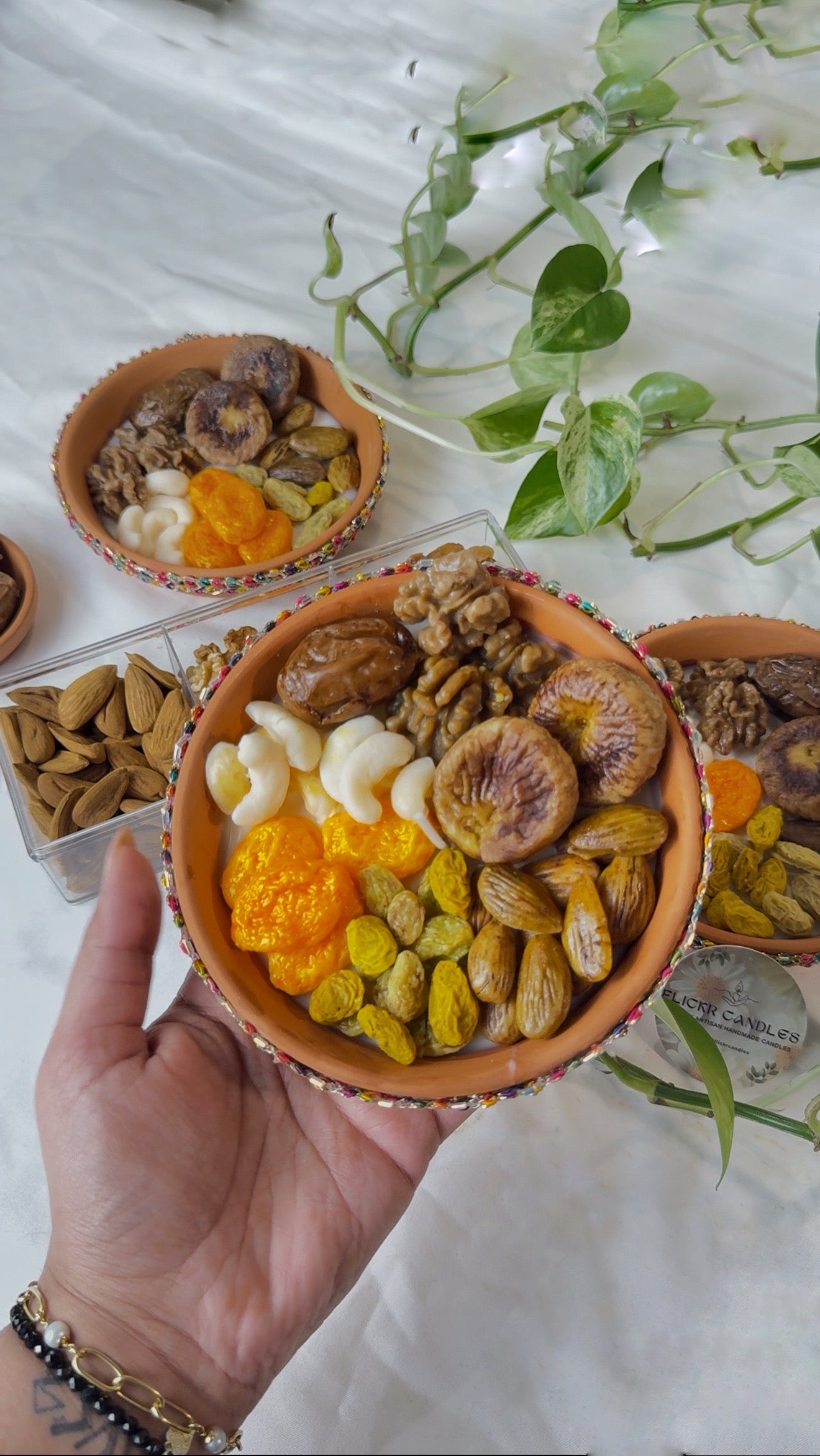 Dryfruit candle