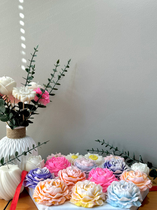 Peony candle