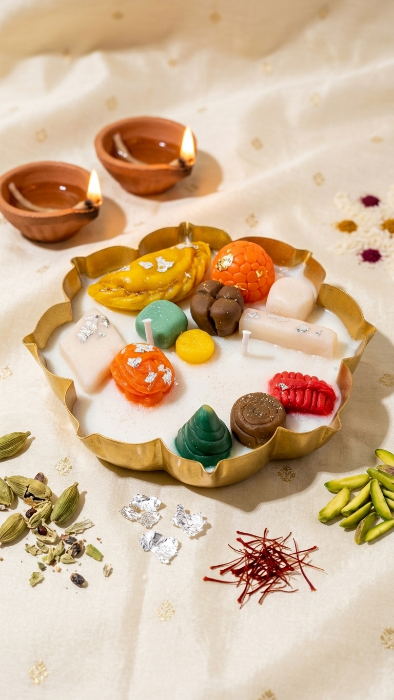 Mini Mithai urli candle