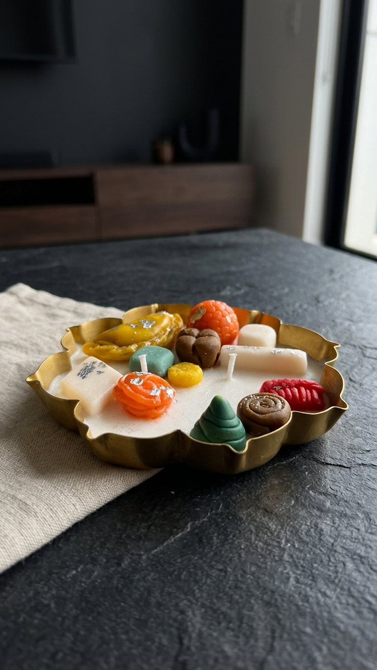 Mini Mithai urli candle